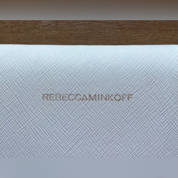 Rebecca Minkoff Leo Leather Envelope Clutch White - Picture 3 of 15